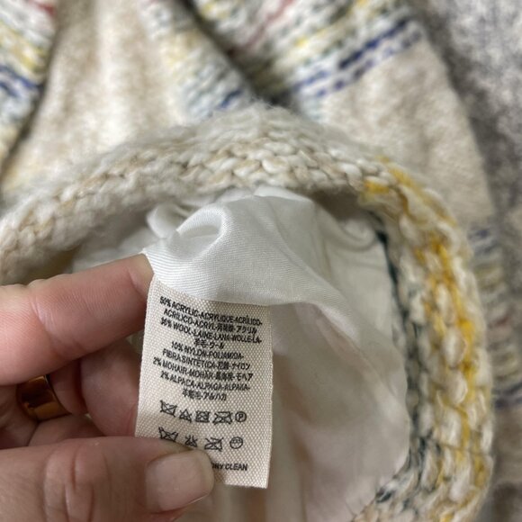 Free People Coat Womens XS Wool Alpaca Mohair Blend Button Up Jacket - Picture 6 of 7